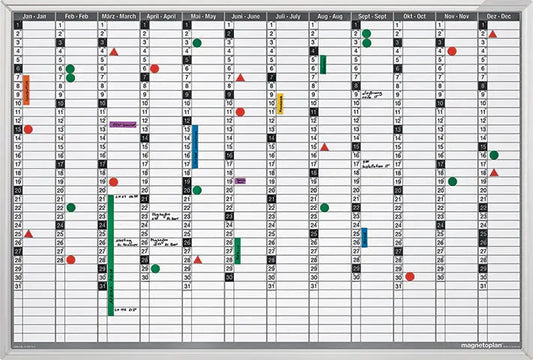 MAGNETOPLAN Plan-Set Jahresübersicht CC 1241012S Deutsch 920x625mm Idealshop