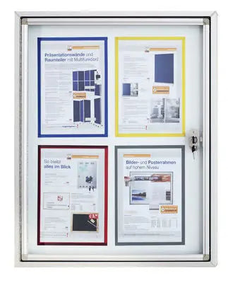 MAGNETOPLAN Schaukasten CC 1150x1125x65mm 1214300 Outdoor, magnetisch 12x A4 Idealshop