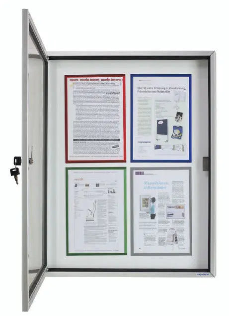 MAGNETOPLAN Schaukasten CC 900x1125x65mm 1214200 Outdoor, magnetisch 9x A4 Idealshop