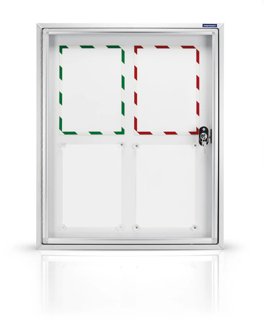 MAGNETOPLAN Schaukasten CC 900x780x65mm 1214100 Outdoor, magnetisch 6x A4 Idealshop