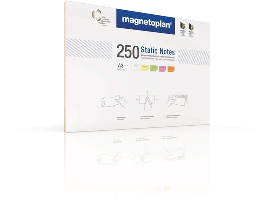 MAGNETOPLAN Static Notes A3 11250310 ass. 250 Stück Idealshop