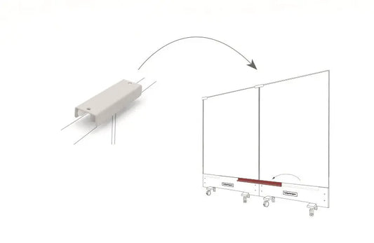 MAGNETOPLAN Top-Connector double 1146098 weiss, für Infinity Wall Idealshop