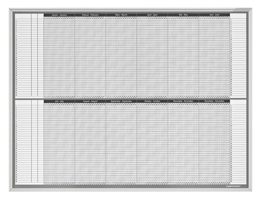 MAGNETOPLAN Urlaubs/Aktivitätenplaner 3703155 7 Tage, 30 MA 1200x900mm Idealshop