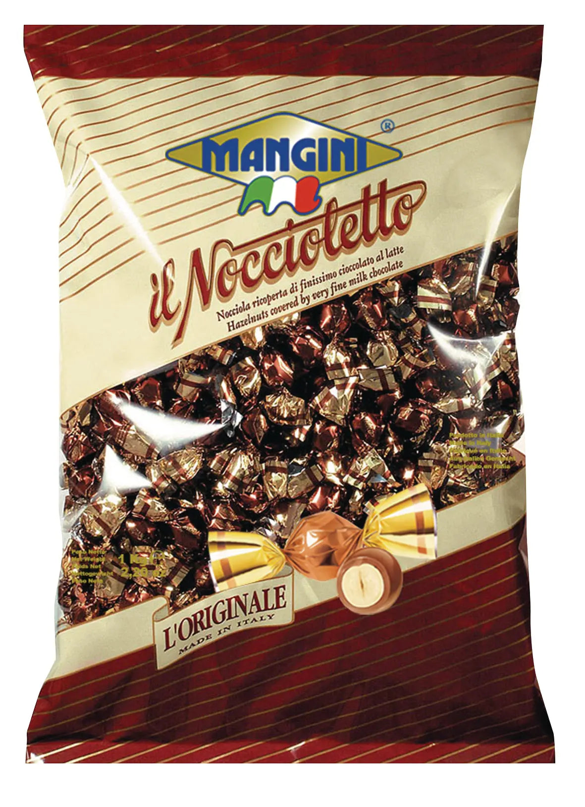 MANGINI Haselnüsse Milchschokolade 2 Noccioletto 1kg Idealshop