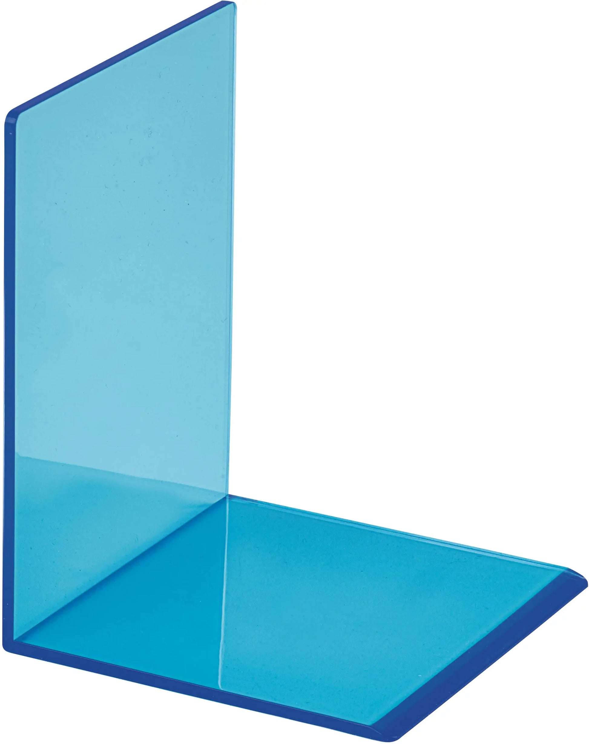 MAUL Buchstütze 10x10x13cm 3.11 transparent blau 2 Stück Idealshop