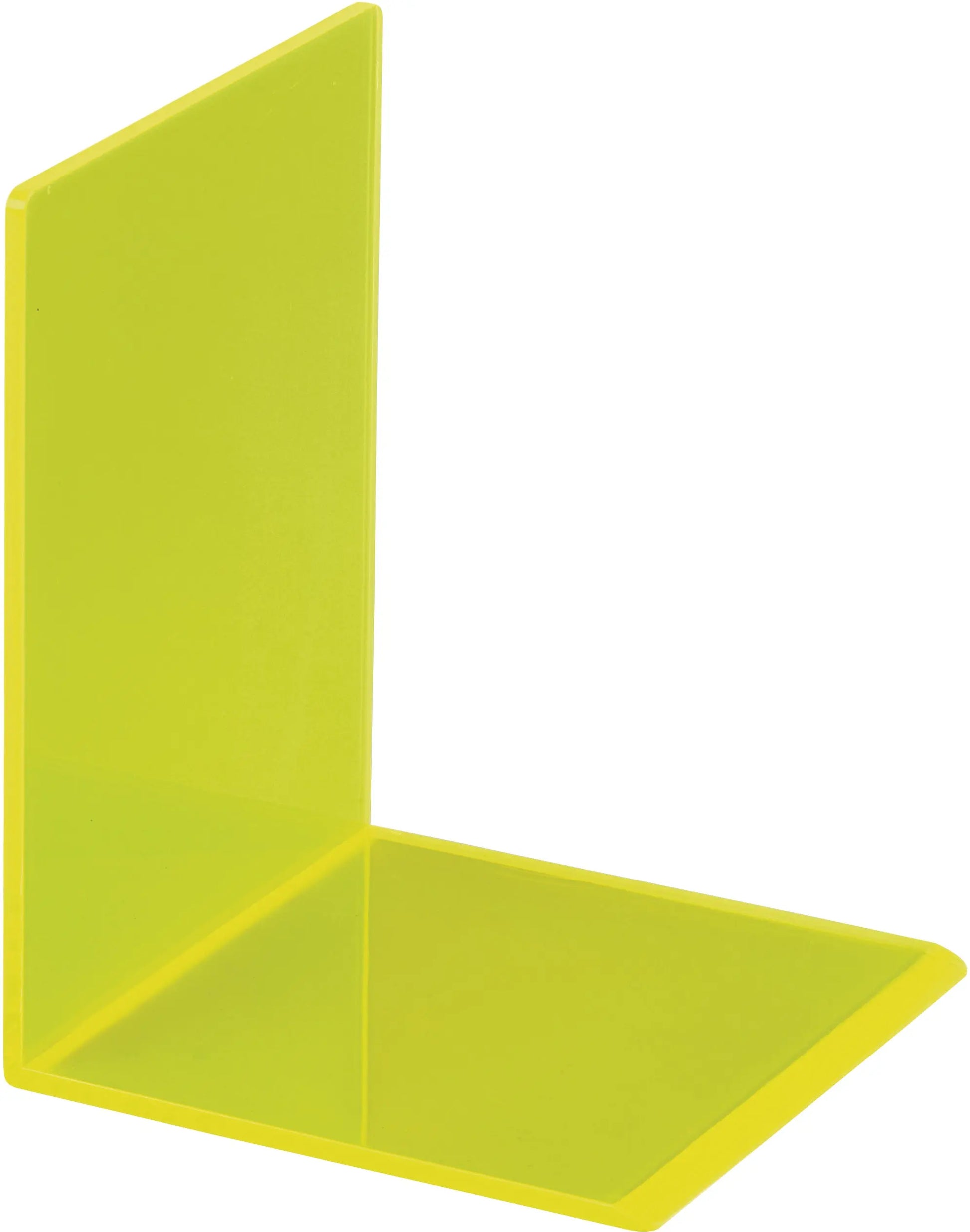 MAUL Buchstütze 10x10x13cm 3.11 transparent gelb 2 Stück Idealshop