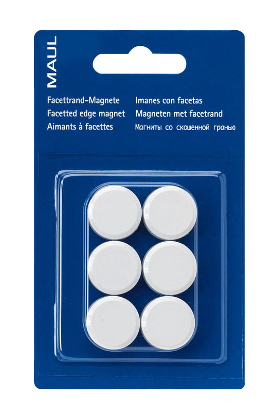 MAUL Magnete 20mm 2.34 weiss 6 Stück Idealshop