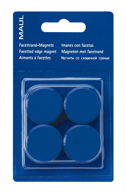 MAUL Magnete 30mm 2.13 blau 4 Stück Idealshop