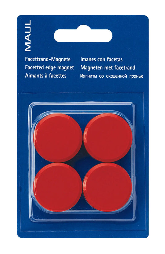 MAUL Magnete 30mm 2.13 rot 4 Stück Idealshop