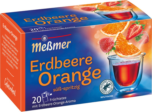MESSMER Erdbeere-Orange 10780300 Beutel 2.25g, 20 Stk. Idealshop
