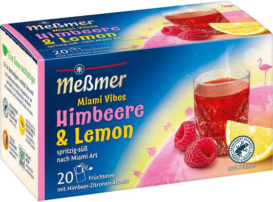 MESSMER Miami Vibes Himbeer-Lemon 10703800 Beutel 2.5g, 20 Stk. Idealshop