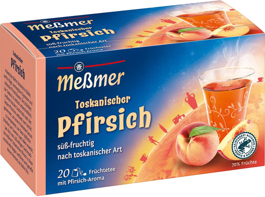 MESSMER Toskanischer Pfirsich 10568900 Beutel 2.5g, 20 Stk. Idealshop