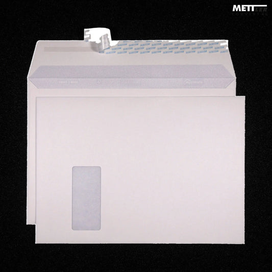 METTLER Couvert Fenster links C4 9245 120g, recycling weiss 250 Stk. Idealshop