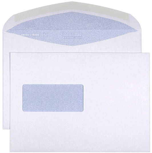 METTLER Couvert Fenster links C5 8075-LASER 100g, ultraweiss 500 Stk. Idealshop
