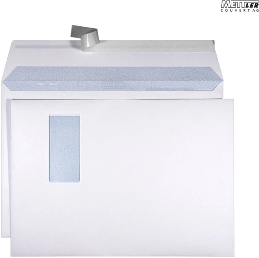 METTLER Couvert Fenster rechts C4 9064-LASER 120g, ultraweiss 250 Stk. Idealshop