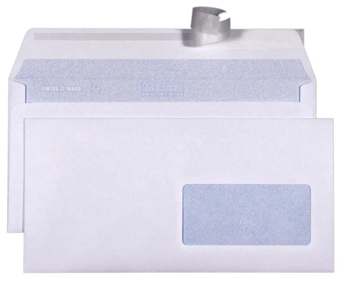 METTLER Couvert Fenster rechts C5/6 7064-LASER 100g, ultraweiss 500 Stk. Idealshop