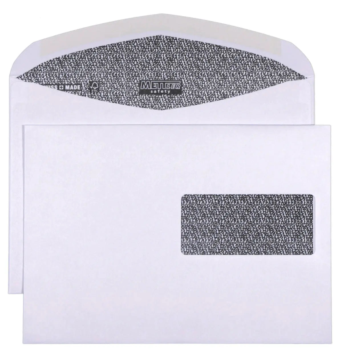 METTLER Couvert Fenster rechts C5 8074-SAVETY 100g, ultraweiss 500 Stk. Idealshop