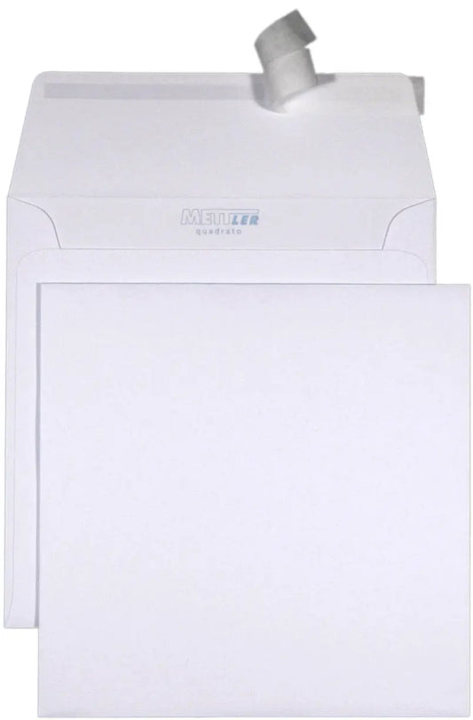 METTLER Couvert ohne Fenster 155x155mm 8066-155-155 120g, ultraweiss 500 Stk. Idealshop