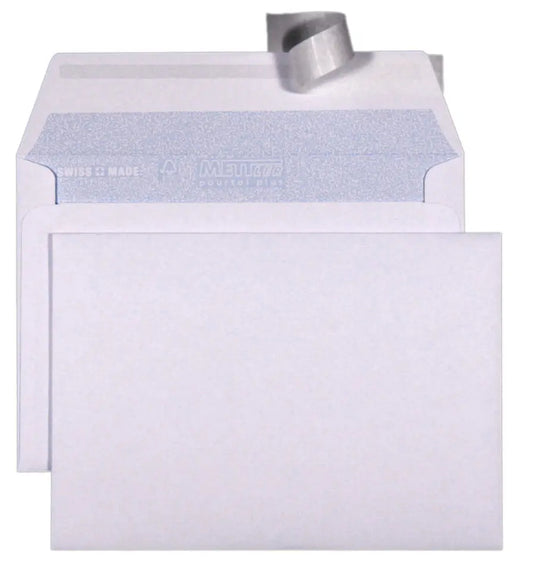 METTLER Couvert ohne Fenster C6 6066-80-S100 80g, ultraweiss 100 Stk. Idealshop