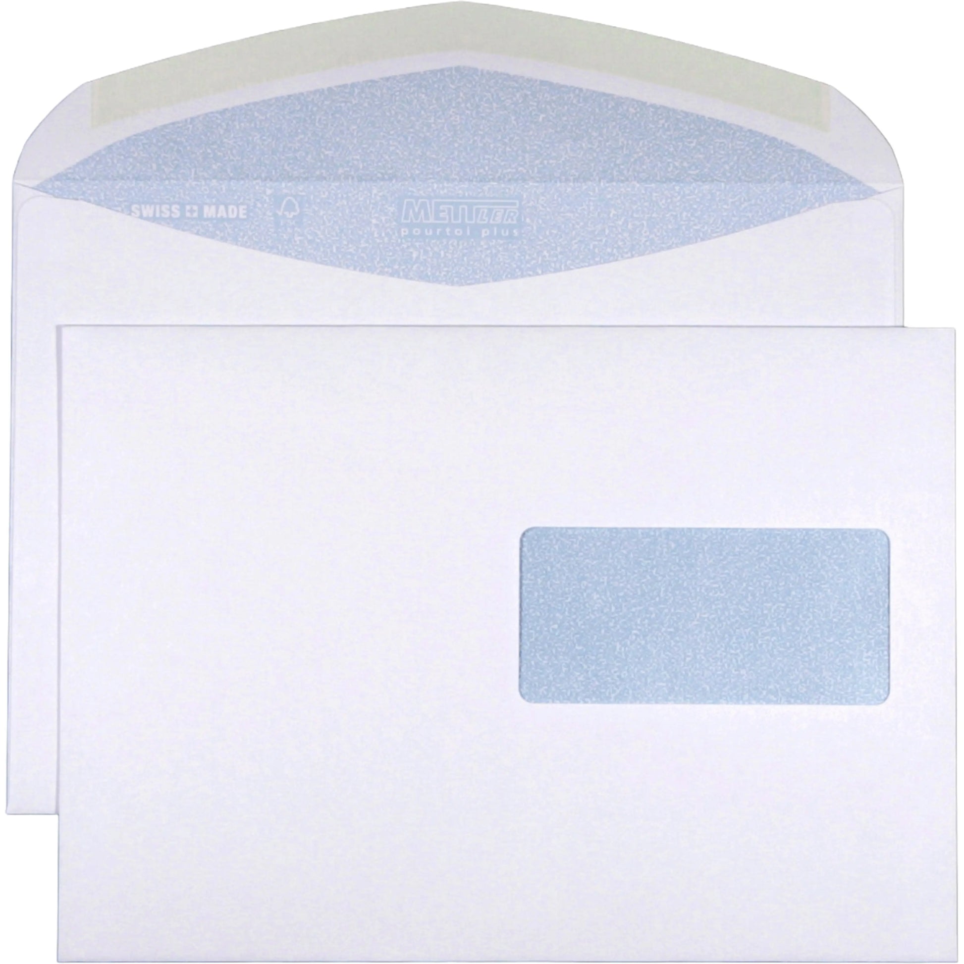 METTLER Couvert, Fenster rechts C5 8074-LASER gummiert, ultraweiss 500 Stück Idealshop