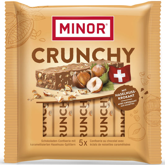 MINOR Schokoladenriegel 07947-00-0015 Crunchy 5x22g Idealshop