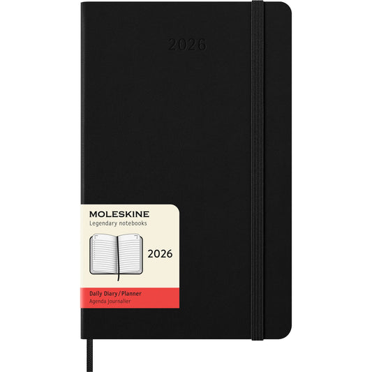 MOLESKINE Agenda Classic Large 2026 DHB12DC3Y26 1T/1S schwarz HC 13x21cm Idealshop