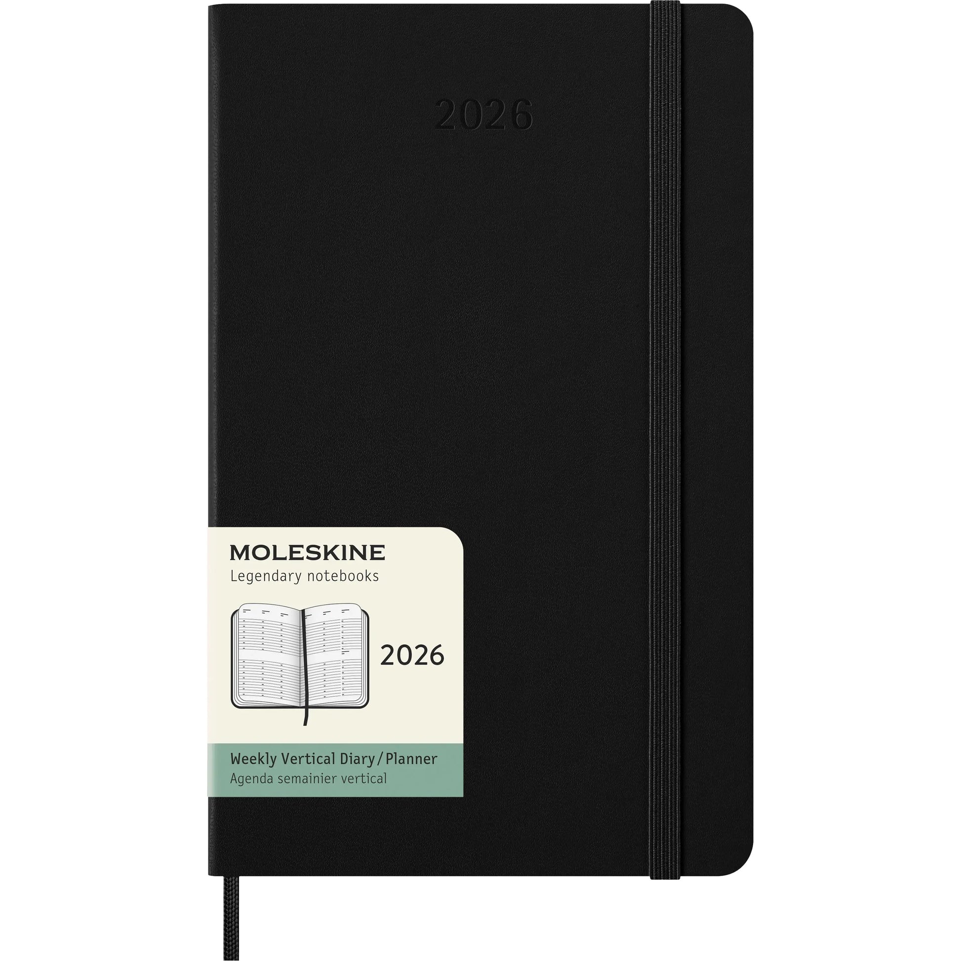 MOLESKINE Agenda Classic Large 2026 DHB12WV3Y26 1W/2S schwarz HC 13x21cm Idealshop