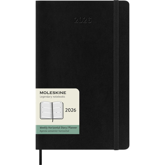 MOLESKINE Agenda Classic Large 2026 DSB12WH3Y26 1W/2S schwarz SC 13x21cm Idealshop