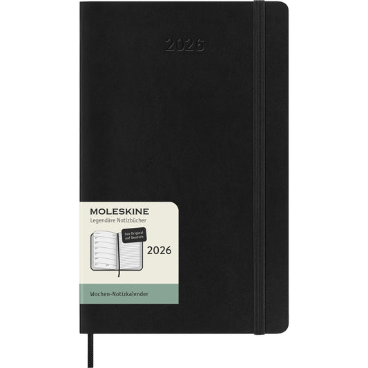 MOLESKINE Agenda Classic Large 2026 DSB12WN3DY26 1W/1S schwarz SC 13x21cm Idealshop