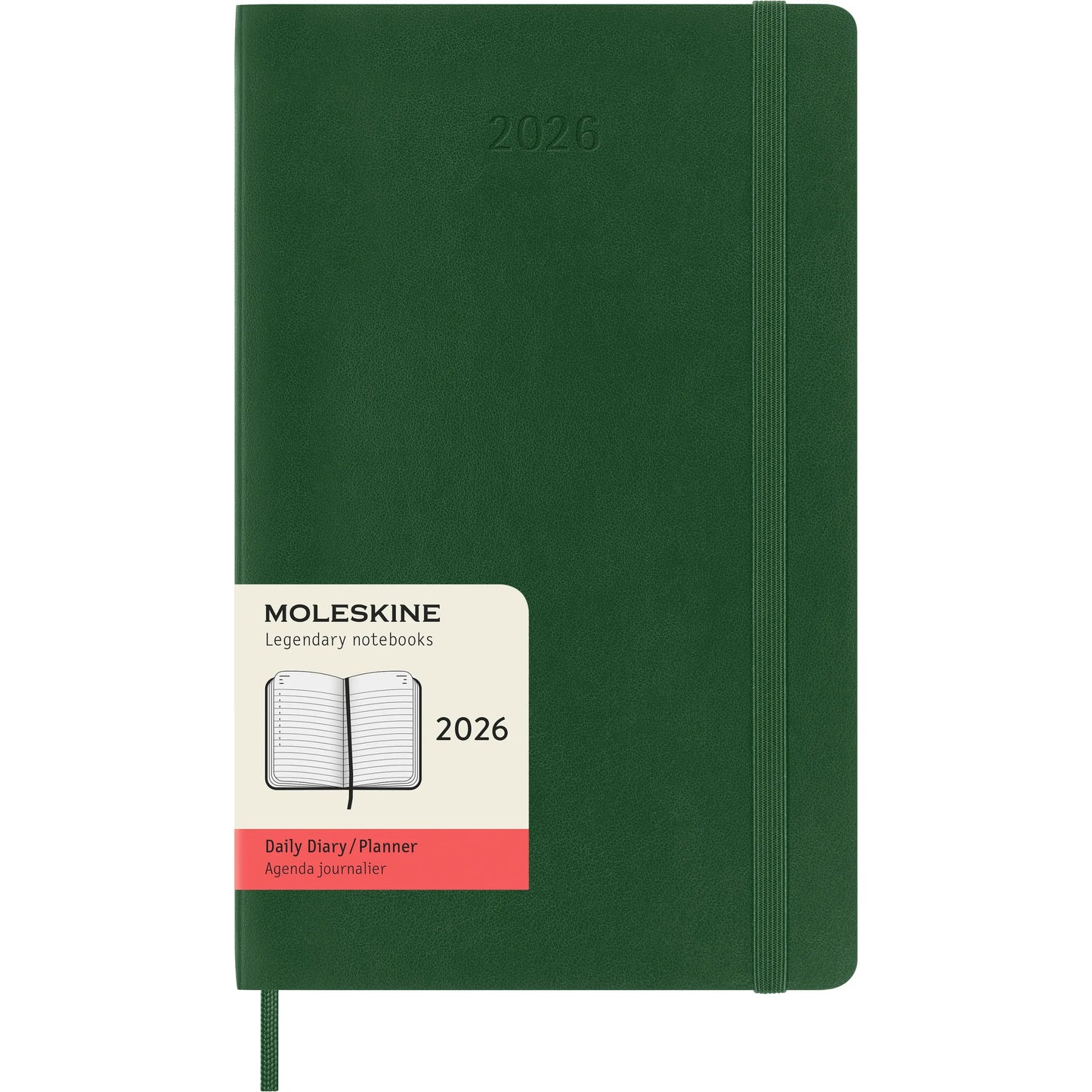 MOLESKINE Agenda Classic Large 2026 DSK1512DC3Y26 1T/1S myrtengrün SC 13x21cm Idealshop