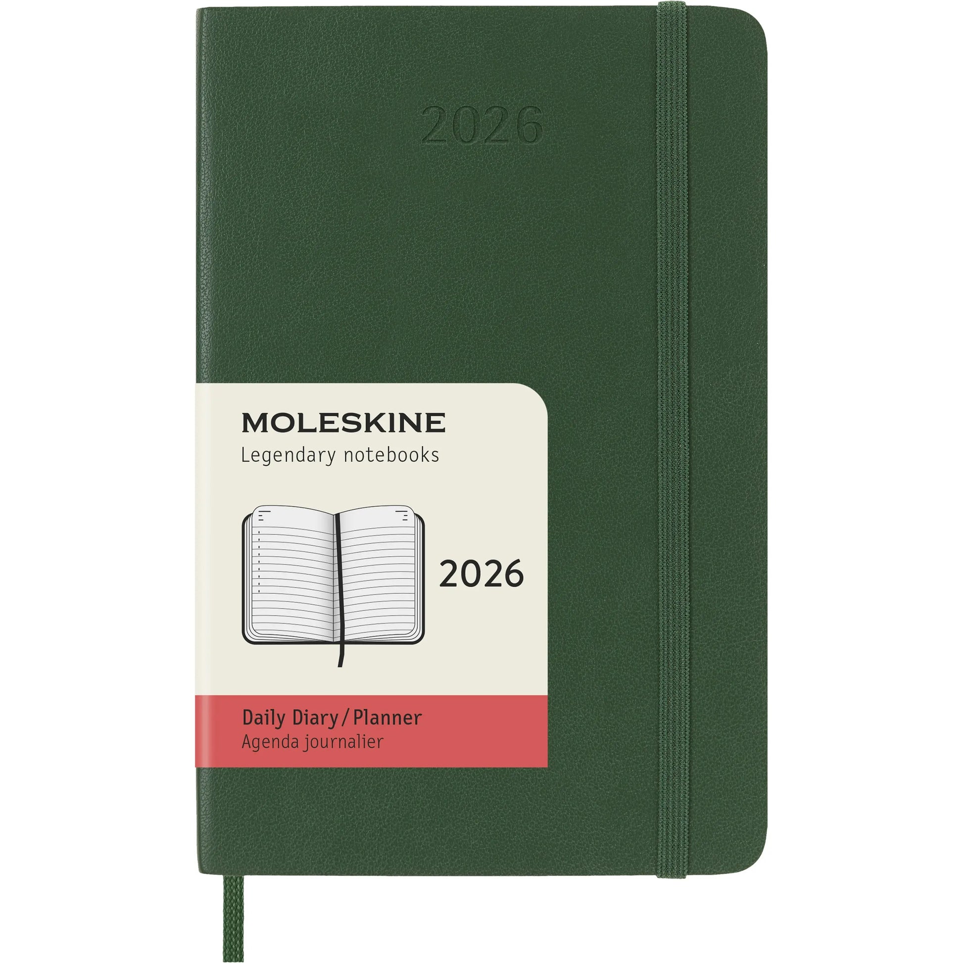 MOLESKINE Agenda Classic Pocket 2026 DSK1512DC2Y26 1T/1S myrtengrün SC 9x14cm Idealshop