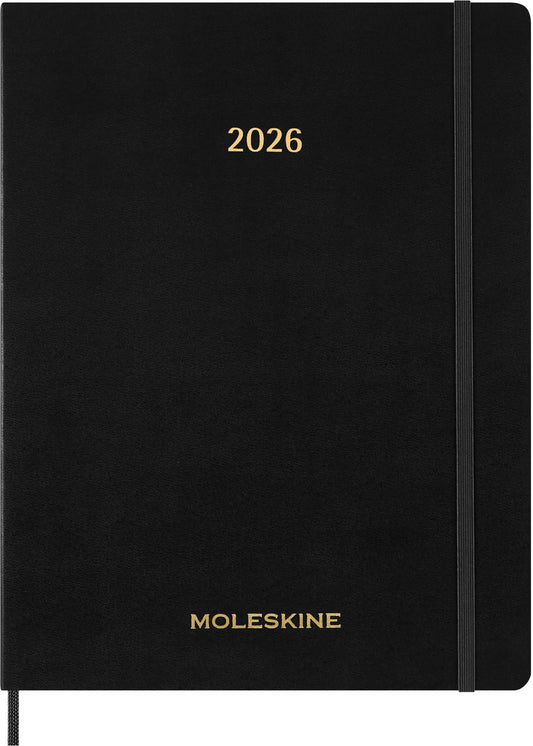 MOLESKINE Agenda Essential XX-Large 2026 DSESNB12WN7Y26 1W/2S schwarz SC 21.6x27.9cm Idealshop