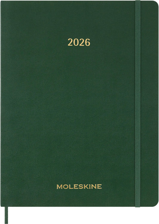 MOLESKINE Agenda Essential XX-Large 2026 DSESNK1512WN7Y26 1W/2S grün SC 21.6x27.9cm Idealshop