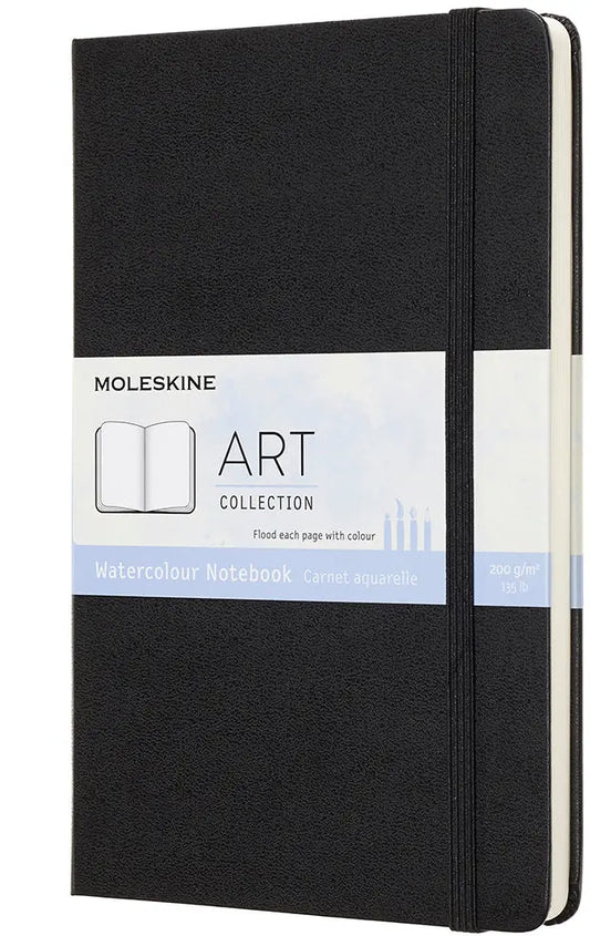 MOLESKINE Aquarell Notizbuch L/A5 715635 200g, HC, schwarz Idealshop