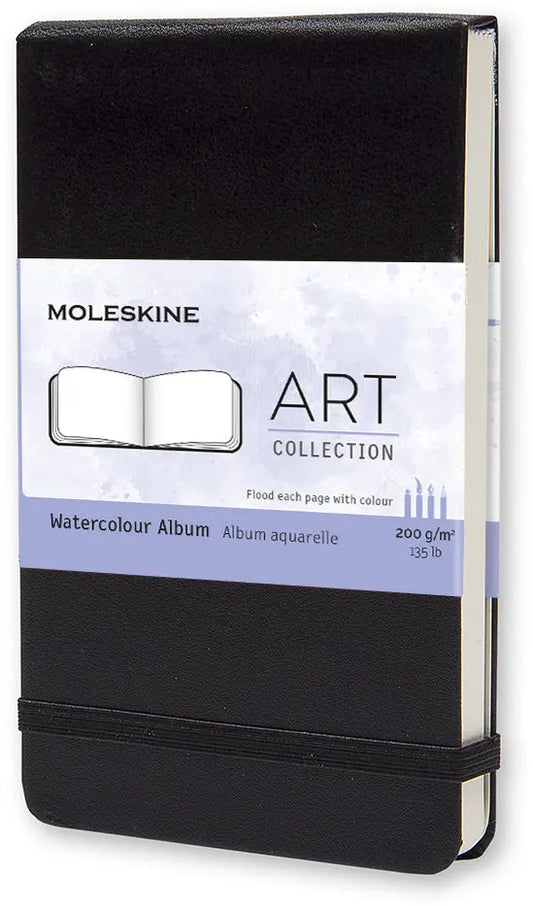 MOLESKINE Aquarell-Skizzenbuch A6 705601 blanko schwarz Idealshop
