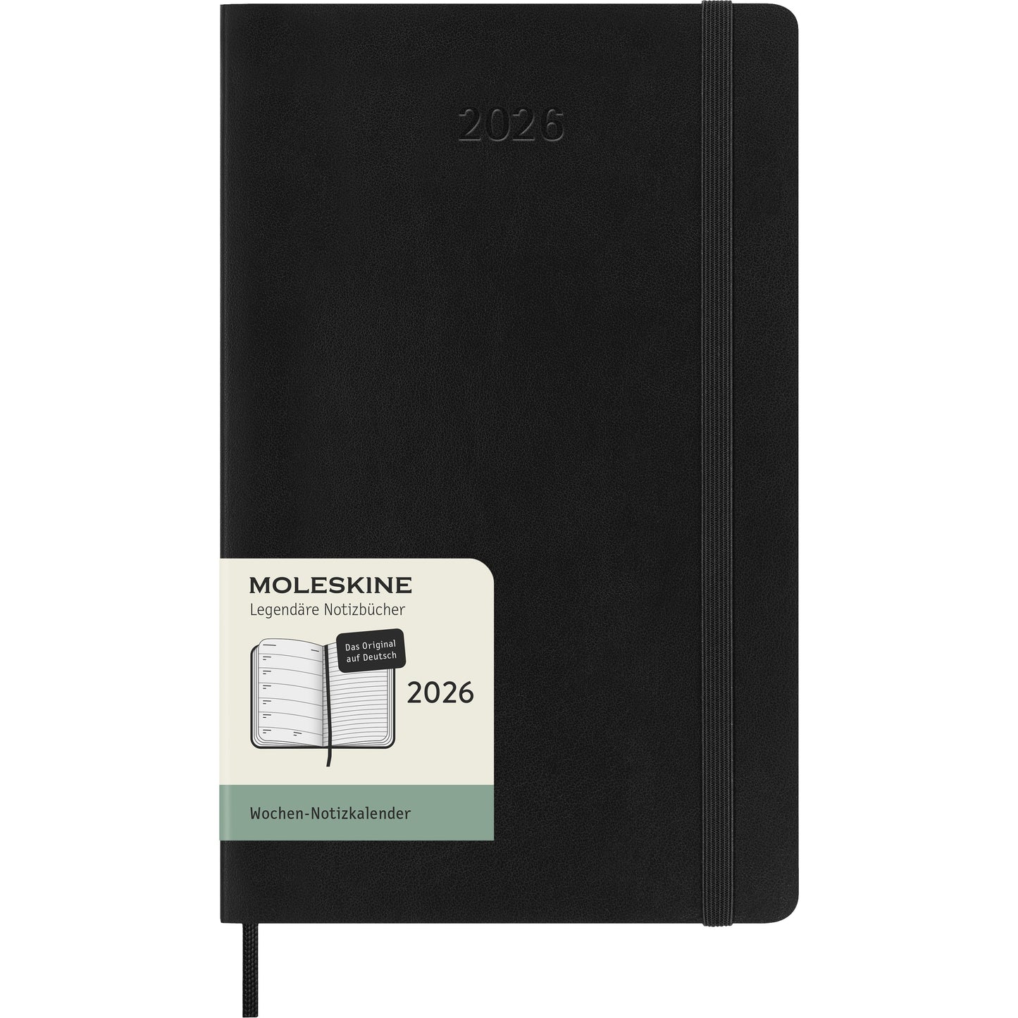 MOLESKINE Agenda Classic Large 2026 DSB12WN3DY26 1W/1S schwarz SC 13x21cm Idealshop