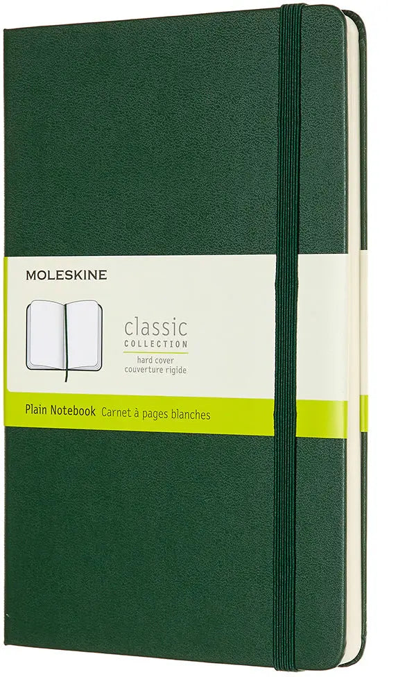 MOLESKINE Notizbuch HC L/A5 629070 blanko, myrtengrün, 240 S. Idealshop