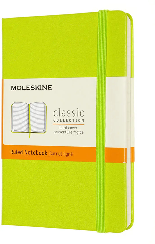 MOLESKINE Notizbuch HC Pocket/A6 850857 liniert,limetten grün,192 S. Idealshop