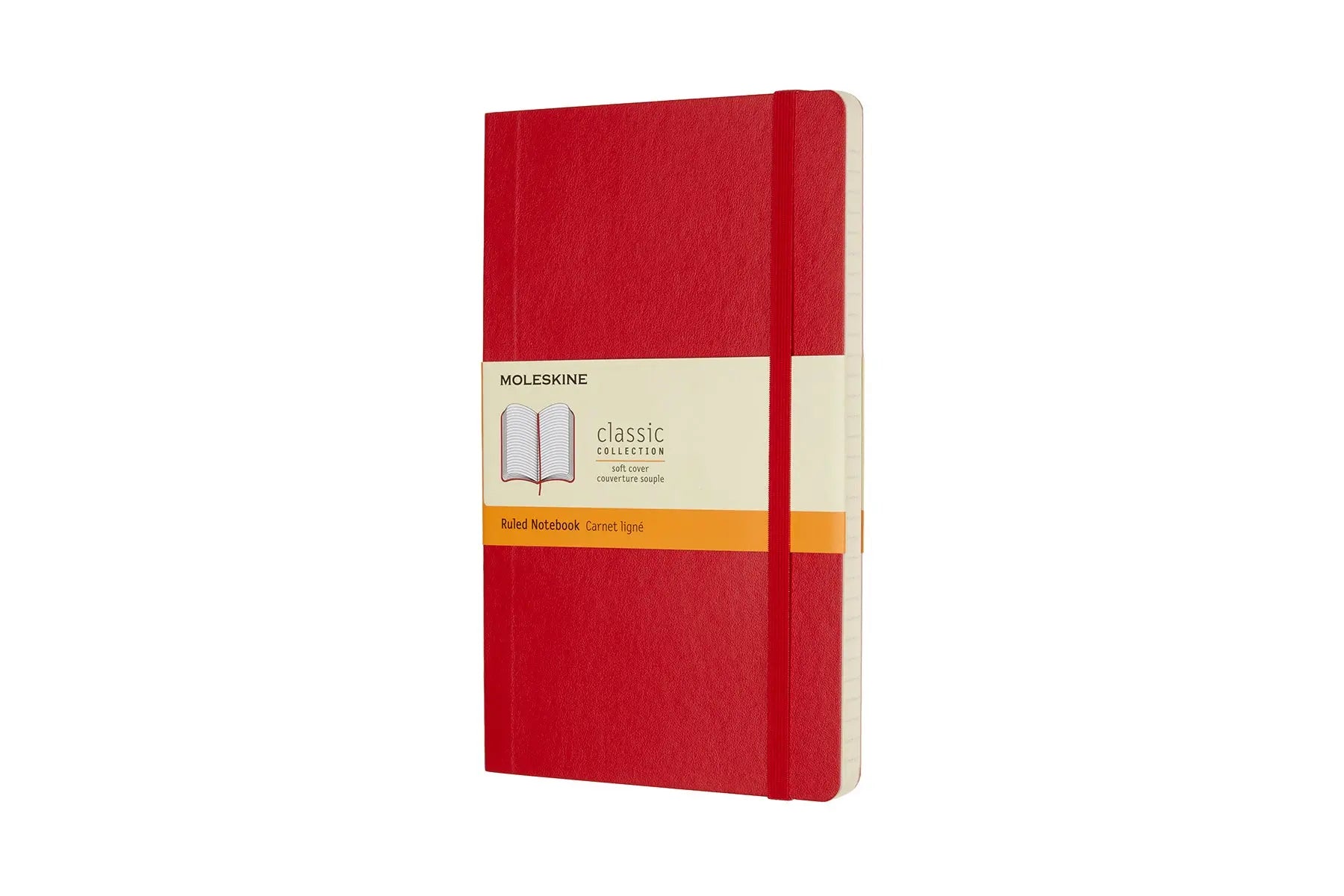 MOLESKINE Notizbuch L/A5 854634 Liniert,SoftCover,Scharlach Idealshop