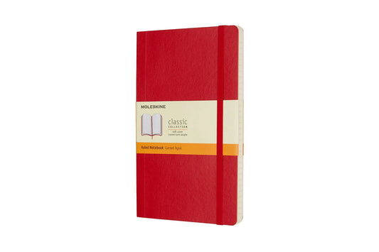 MOLESKINE Notizbuch L/A5 854634 Liniert,SoftCover,Scharlach Idealshop
