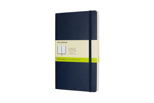 MOLESKINE Notizbuch L/A5 854757 Blanko,Soft Cover,Saphir Idealshop