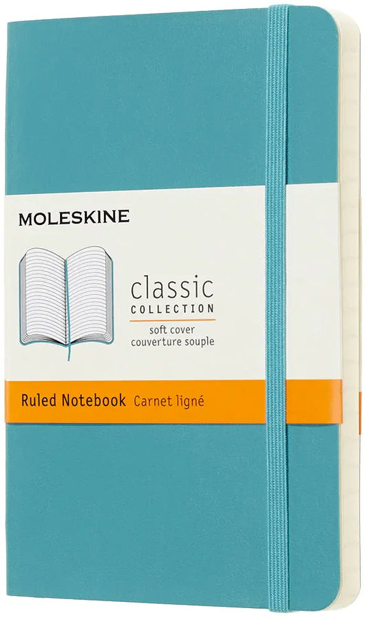 MOLESKINE Notizbuch P/A6 715468 liniert, SC, Riff Blau Idealshop