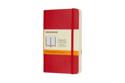 MOLESKINE Notizbuch P/A6 854597 Liniert,SoftCover,Scharlach Idealshop