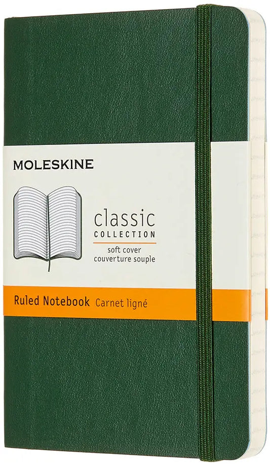 MOLESKINE Notizbuch SC P/A6 629148 liniert, myrtengrün, 192 S. Idealshop