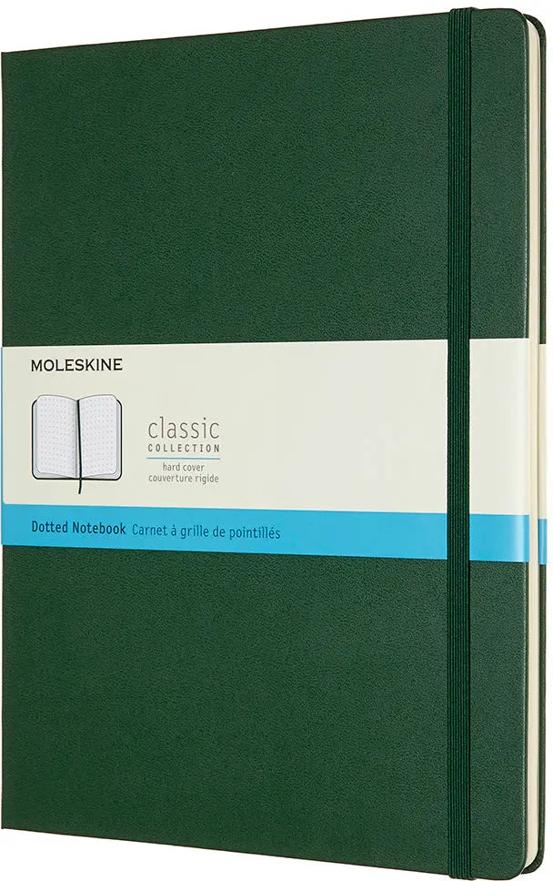 MOLESKINE Notizbuch XL HC 25x19cm 629131 gepunktet, myrtengrün, 192 S. Idealshop