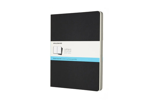 MOLESKINE Notizheft 25x2x19cm 719220 gepunktet, schwarz,120S. 3 Stk Idealshop