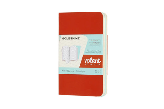 MOLESKINE Notizheft 2x 10.5x6.5cm 620480 liniert, korall/marine, 56 S. Idealshop