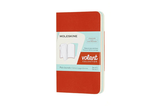 MOLESKINE Notizheft 2x 10.5x6.5cm 620497 blanko, korall/marine, 56 S. Idealshop