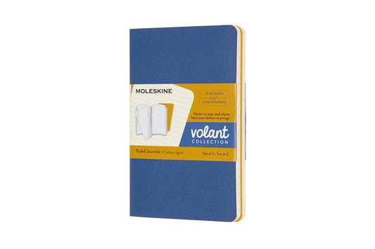 MOLESKINE Notizheft 2x 14x1.1x9cm 620565 liniert, korall/marine, 80 S. Idealshop