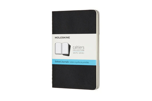 MOLESKINE Notizheft 3x 14x1.2x9cm 719206 gepunktet, schwarz, 64 Seiten Idealshop